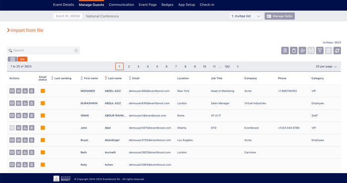 Registration Management Platform
